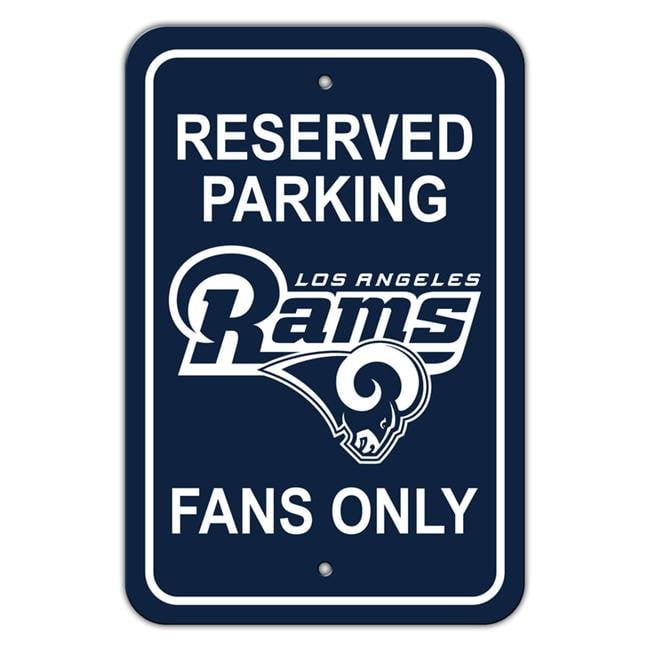 Fremont Die  Los Angeles Rams Plastic Parking Sign - Reserved Parking