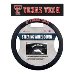 Picture of Fremont Die 58584 Texas Tech Red Raiders Poly-Suede Steering Wheel Cover