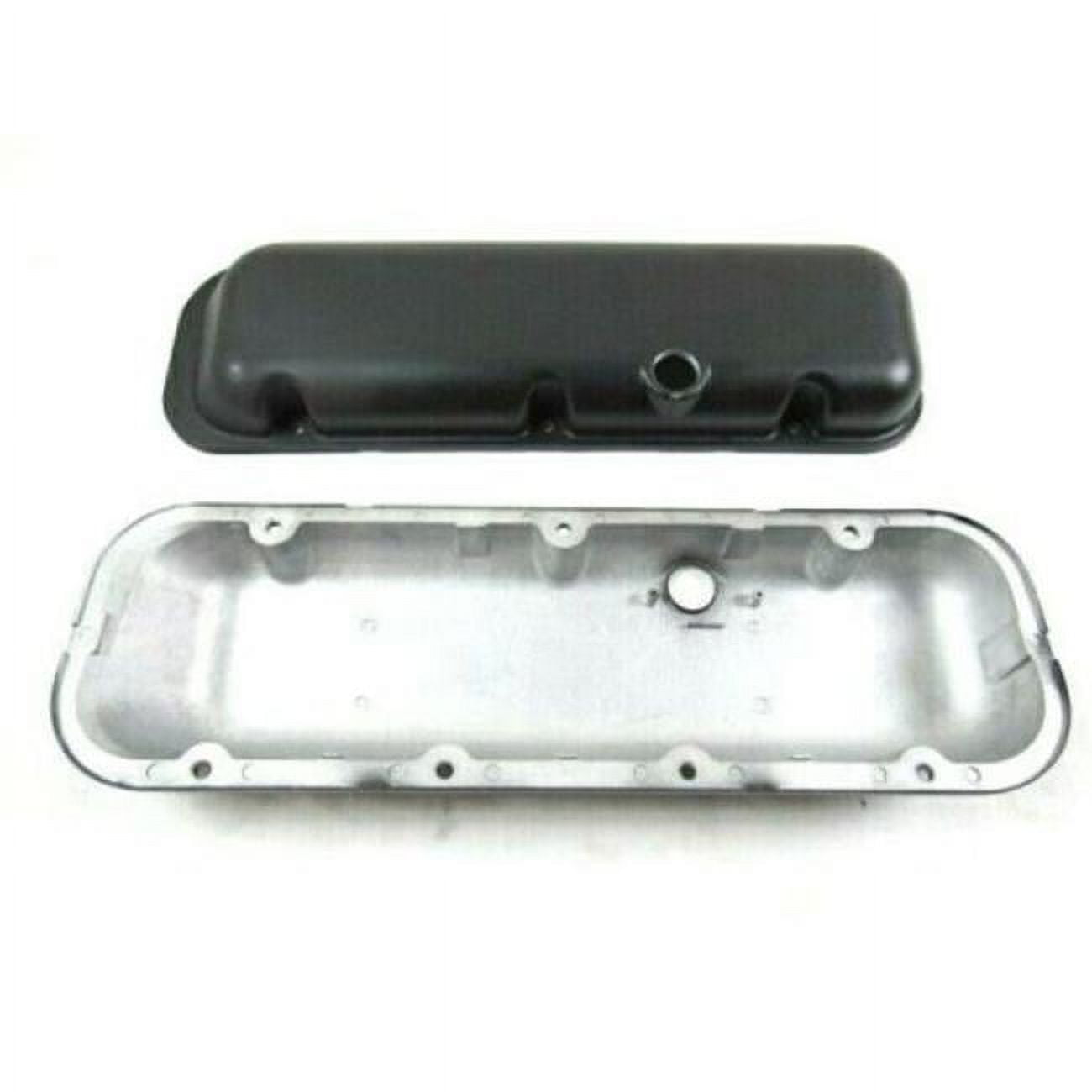 Short Aluminum Smooth Valve Cover with Hole for 1965-1995 BBC 396-502, Black -  Absurdo, AB2204331