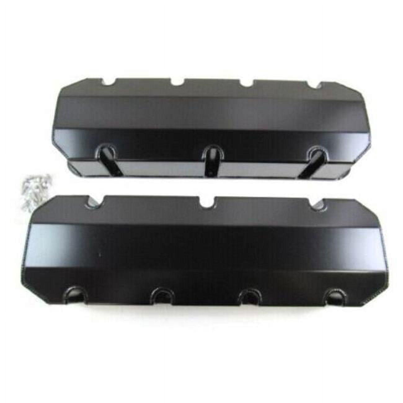 E41322BK BBC 454 Fabricated Tall Aluminum Valve Cover for Short Bolts without Holes, Black Andized - BPE-2315BK -  Bous Performance