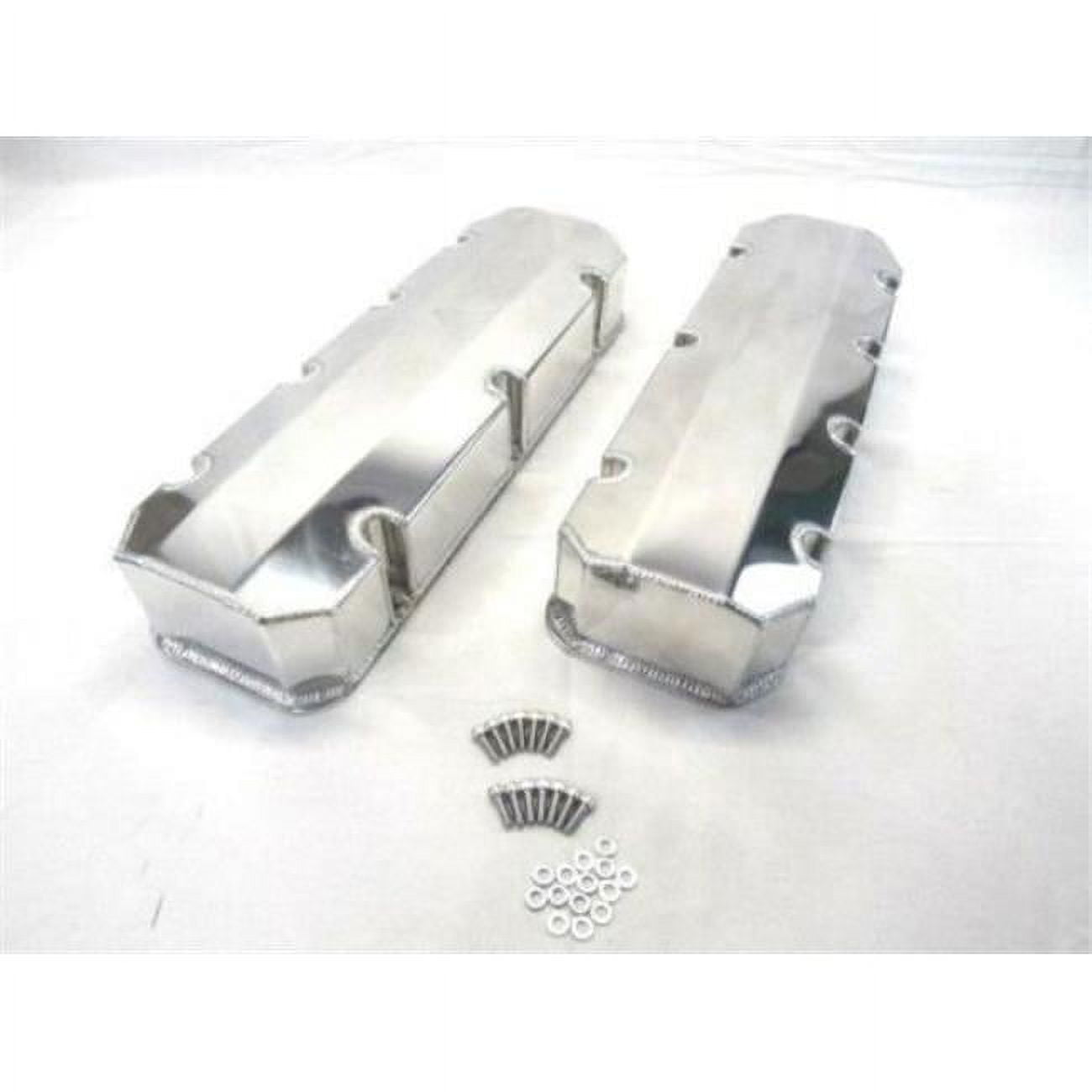 BBC Fabricated Tall Aluminum Valve Cover Short Bolts without Holes, Polished -  Absurdo, AB2205633