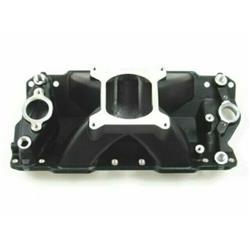 High Rise Intake Manifold for 1957-1995 SBC 350, Black