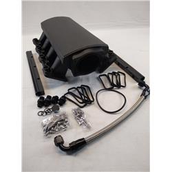 102 mm LS1, LS2 & LS6 Straight Intake Manifold, Black - 6.75 in. Height