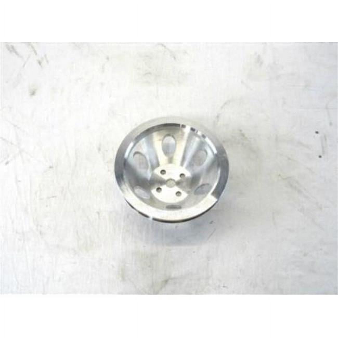 Aluminum Short Water Pump Pulley with Single Groove for 1965-1968 BBC 396-454, Satin