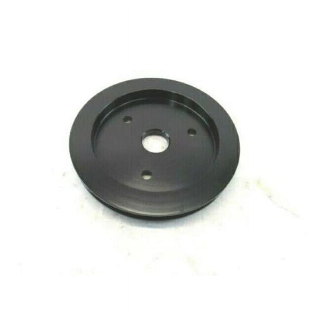 Aluminum Crankshaft Lower Short Water Pump Pulley with Single Groove for 1965-1968 BBC 396-454, Black