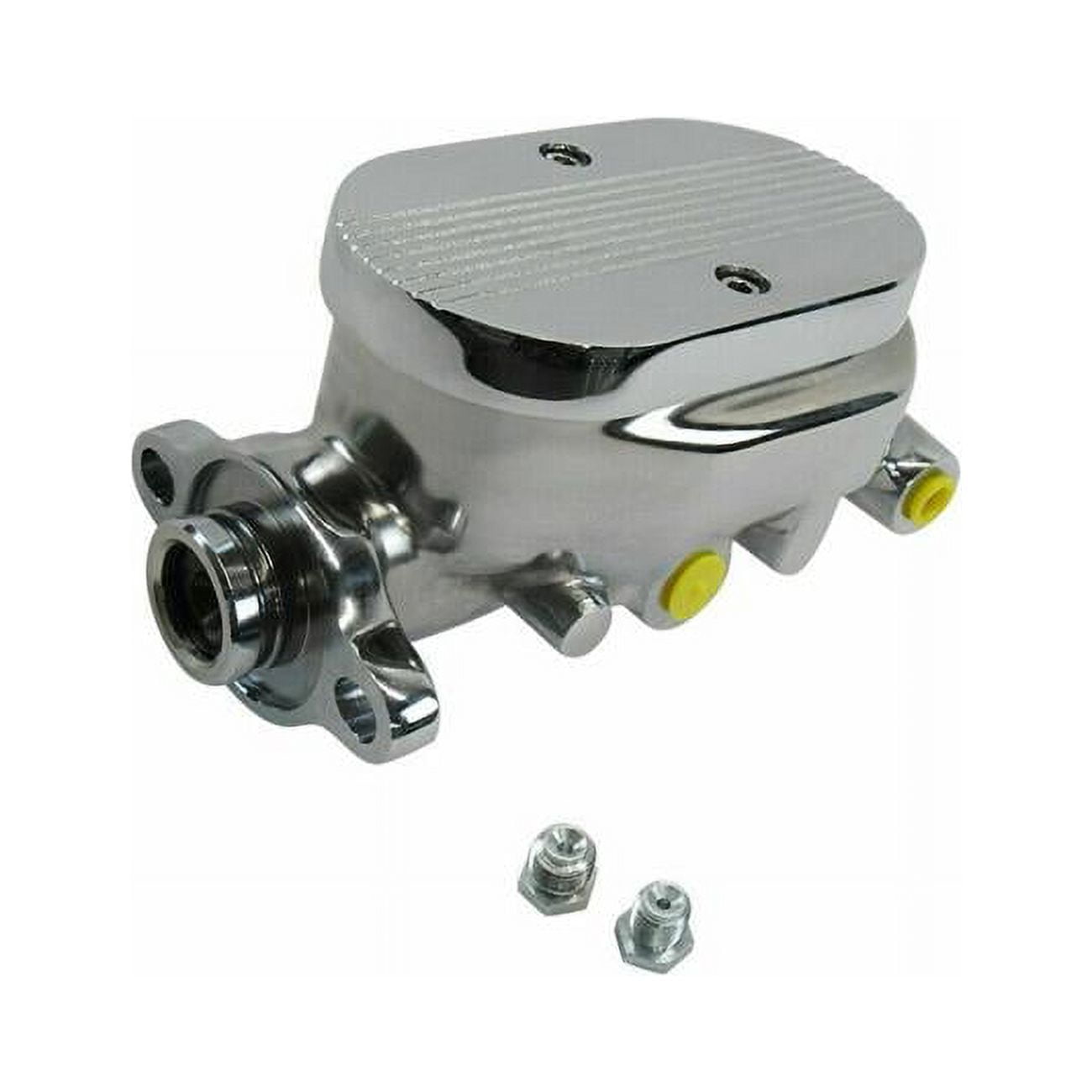 1 Bore - 0.56 & 0.5 in. Ports on Both Sides GM Universal Cast Aluminum Master Cylinder, Chrome