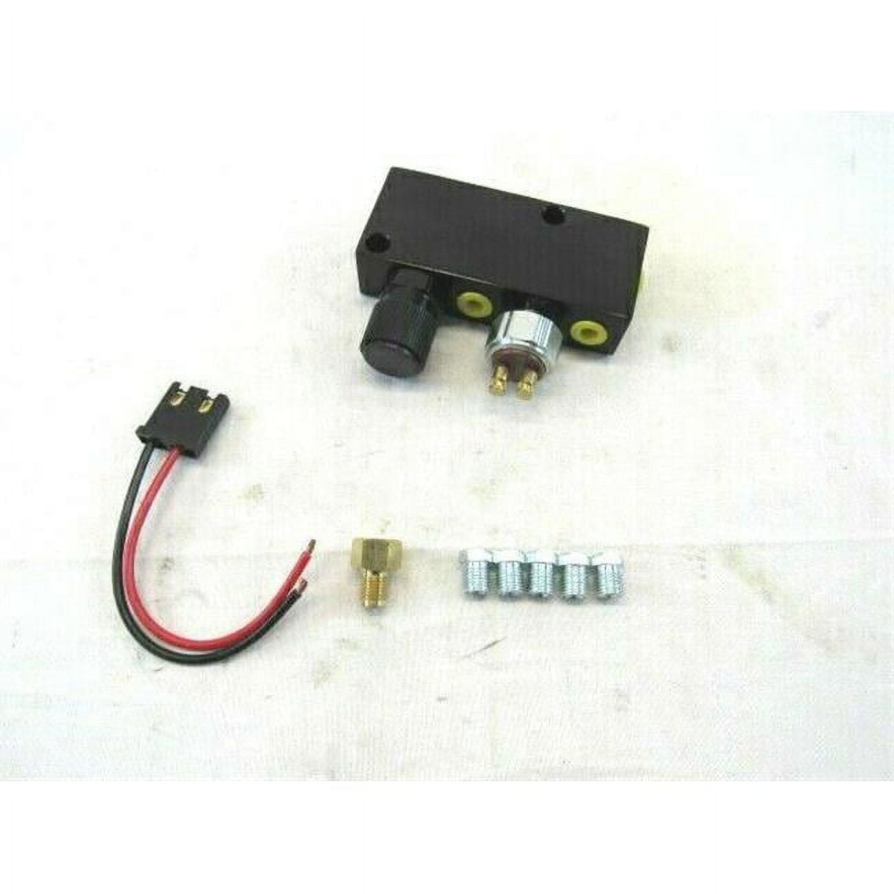 Aluminum Adjustable Brake Proportioning Valve with Distribution Block, Black