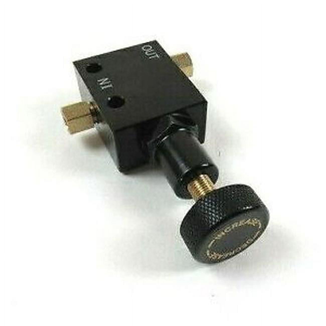 0.37 in. -24IF Inlet & Outlets Aluminum Adjustable Proportioning Valve, Black