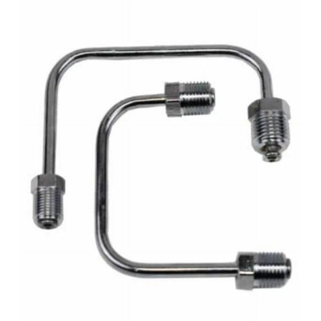 0.56 & 0.5 in. Ports Bottom Mount Steel Lines, Chrome