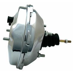 9 in. Slim Single Diaphragm Power Brake Booster, Chrome
