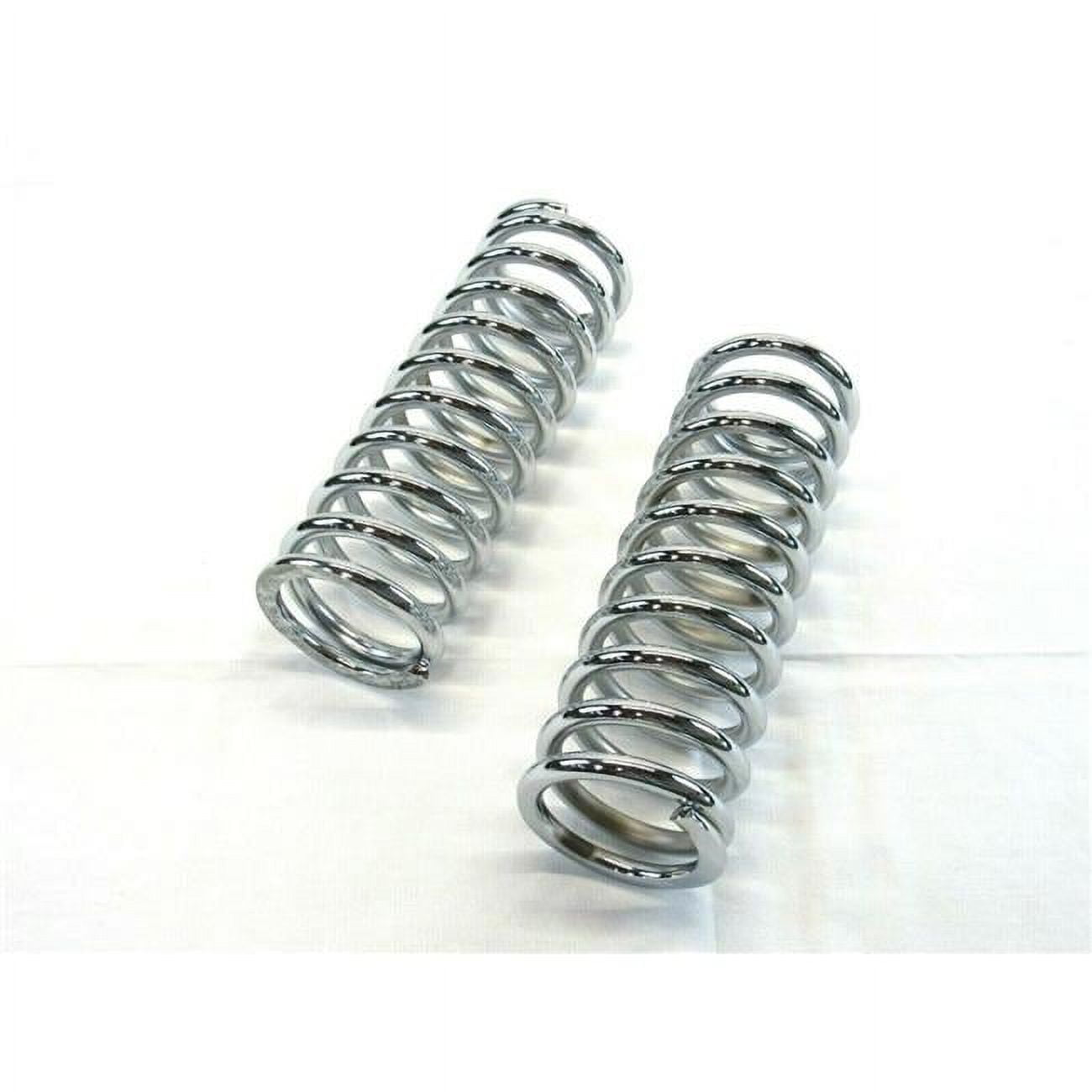 300 lbs & 2.5 ID x 12 in. Tall Coil Over Shock Springs, Chrome