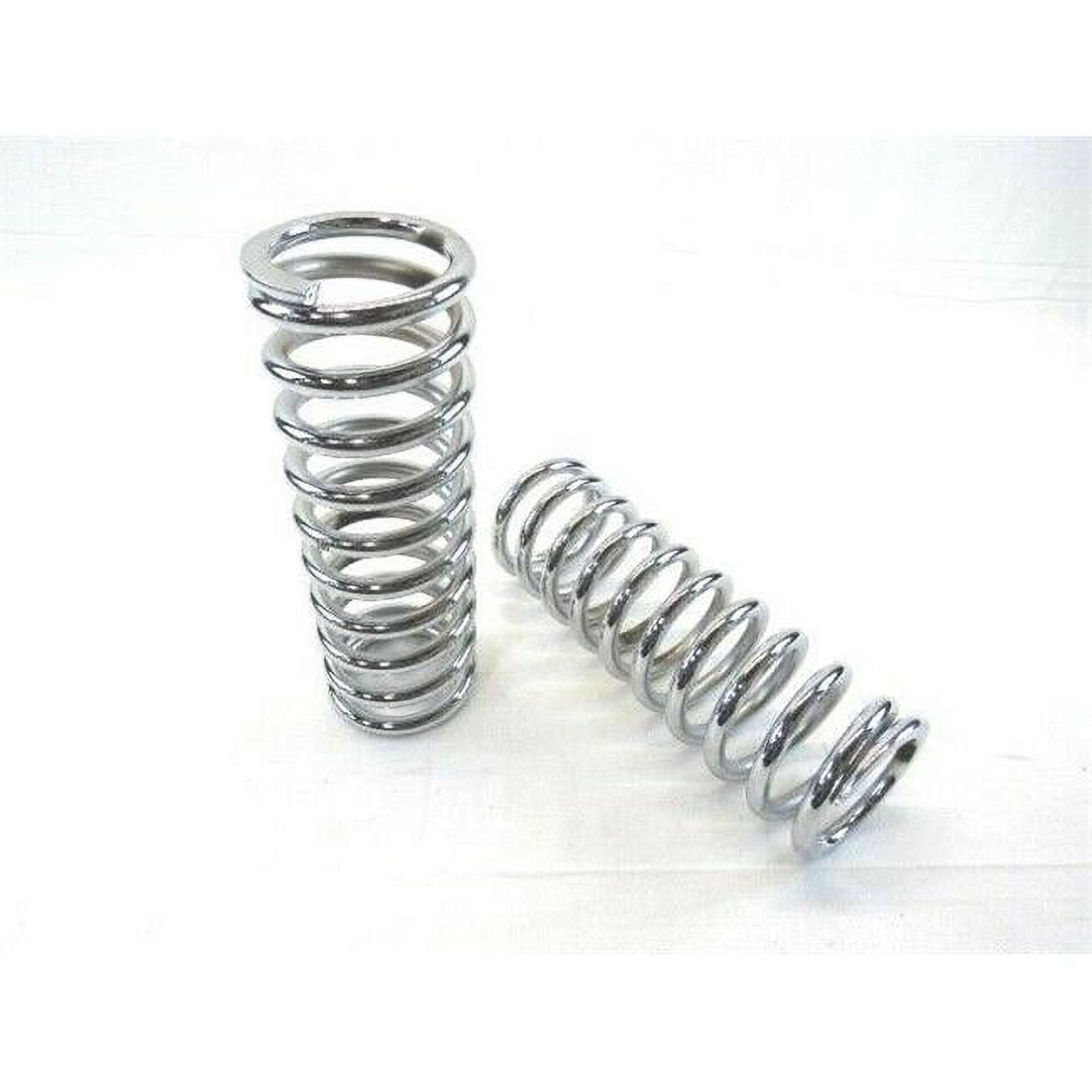 350 lbs & 2.5 ID x 12 in. Tall Coil Over Shock Springs, Chrome