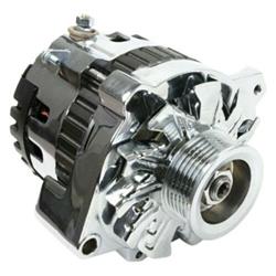 130A Universal Serpentine High Output Alternator, Chrome