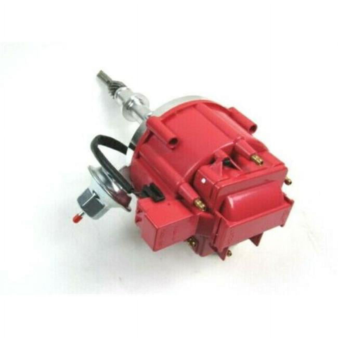 HEI Electronic Distributor Cap for Chevy Inline 6 Cylinder 230 250 292, Red