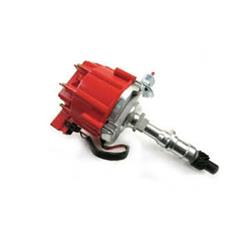 HEI Ignition Distributor Cap with 65K Coil for Pontiac 326-455, Red