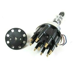 Race Pro Billet Aluminum Distributor Cap for SB Ford 289-302, Black