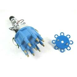 Race Pro Billet Aluminum Distributor Cap for Ford FE 390-427, Blue