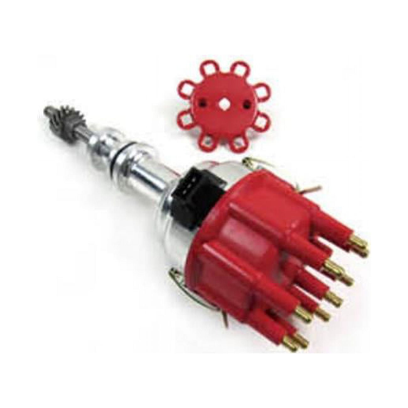 Race Pro Billet Ready to Run Electronic Distributor Cap for SB Ford 289-302, Red