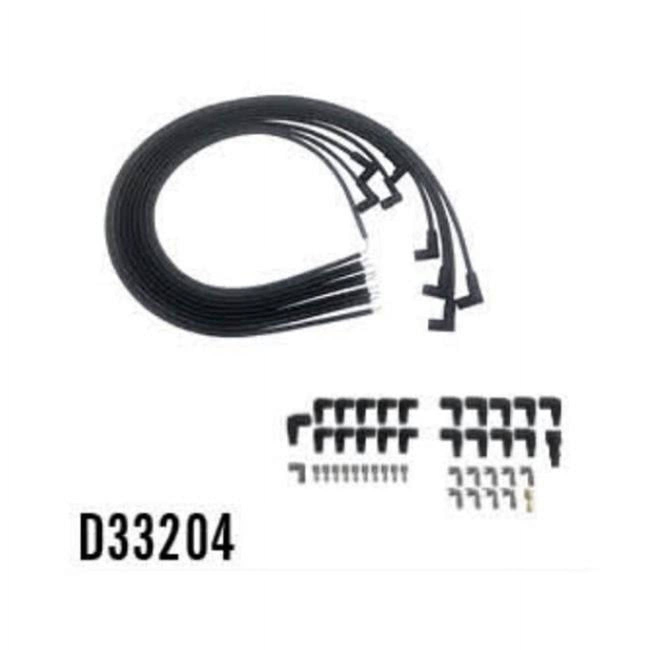 8 mm Ignition 90 deg Boot Spark Plug Wires, Black
