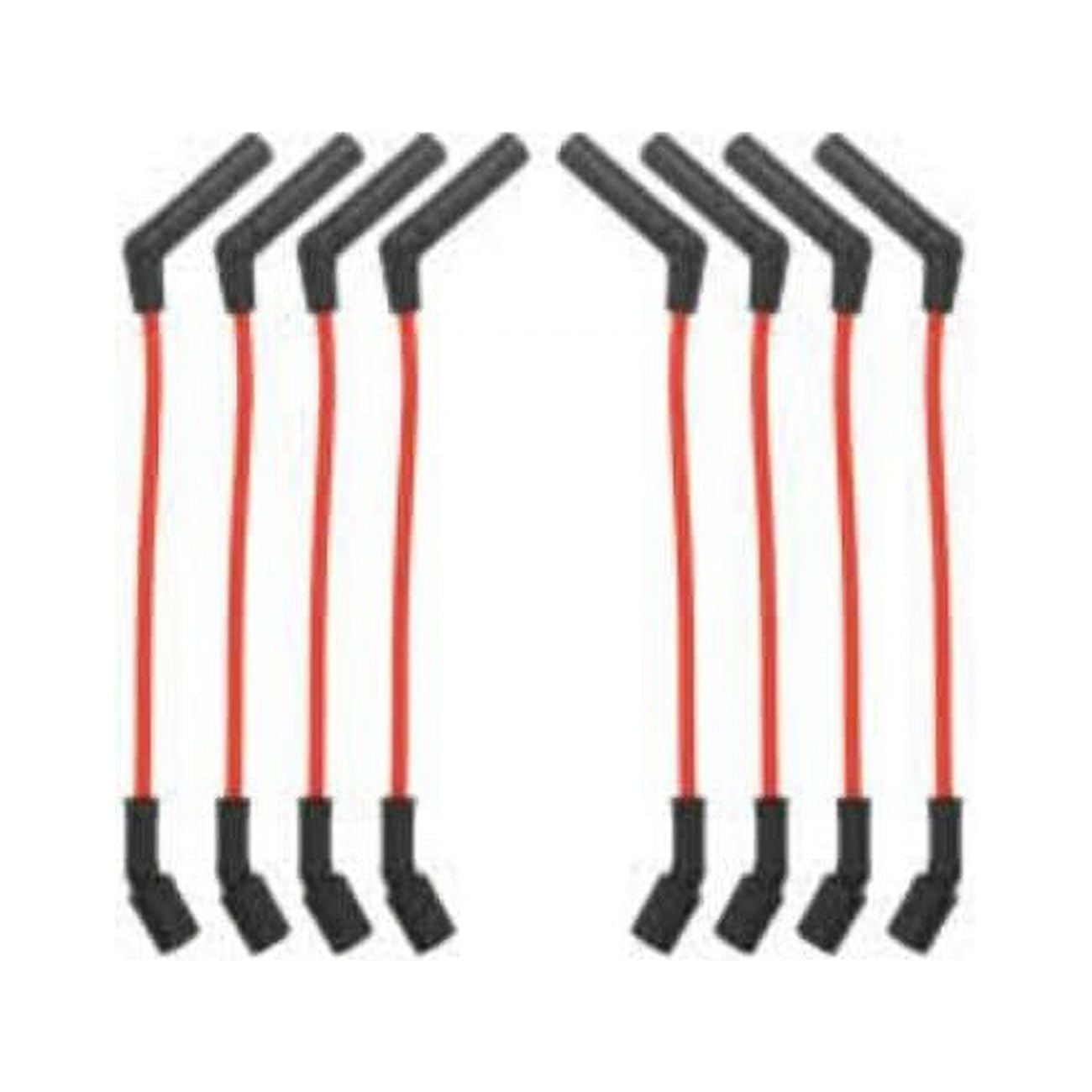 9 in. & 8 mm Spark Plug Wire Set with 135 deg Plug Boots for LS Car, Blue