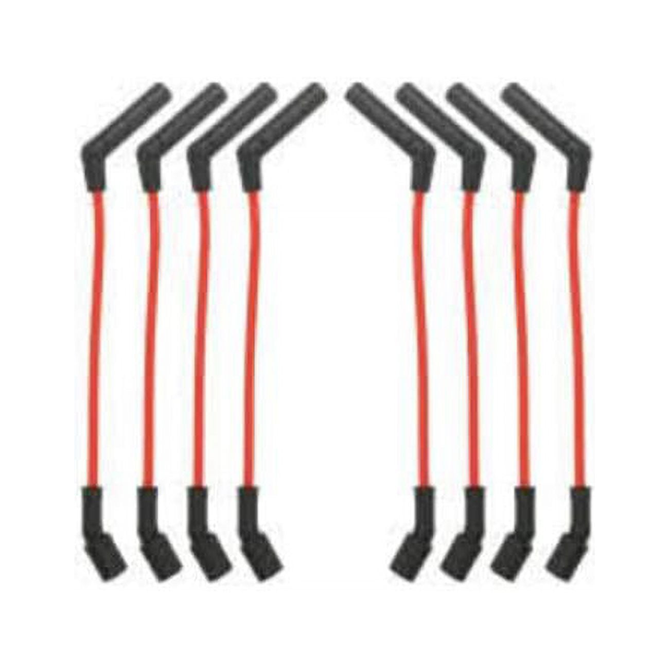 9 in. & 8 mm Spark Plug Wire Set with 135 deg Plug Boots for LS Car, Red