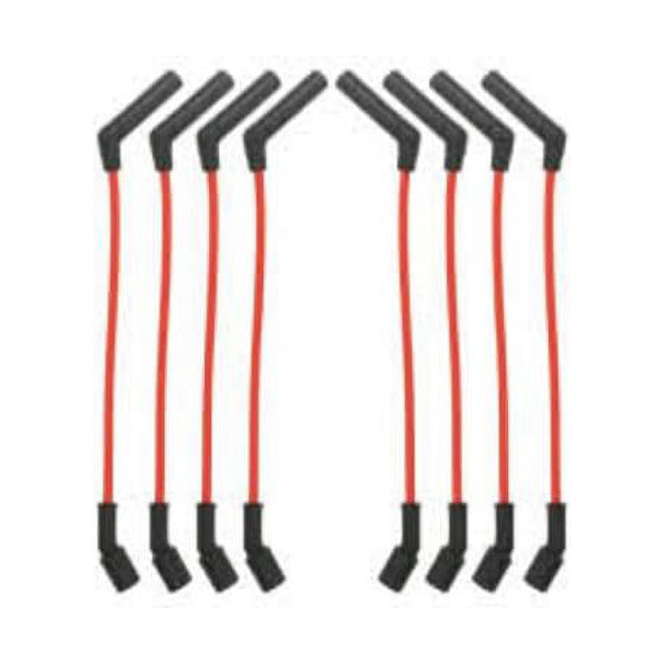 10 in. & 8 mm Spark Plug Wire Set with 135 deg Plug Boots for LS Truck, Blue