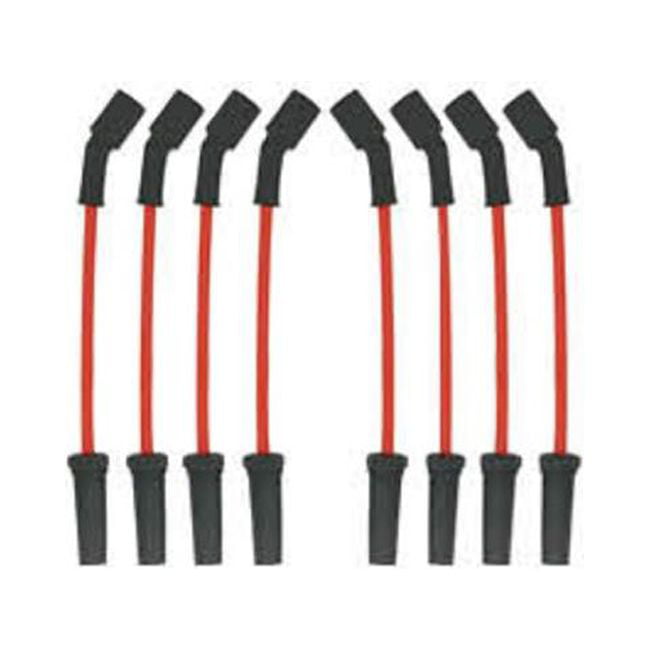 8 mm Streethunder LS & 8 in. Ignition Wires with 180 deg Plug Boots, Black
