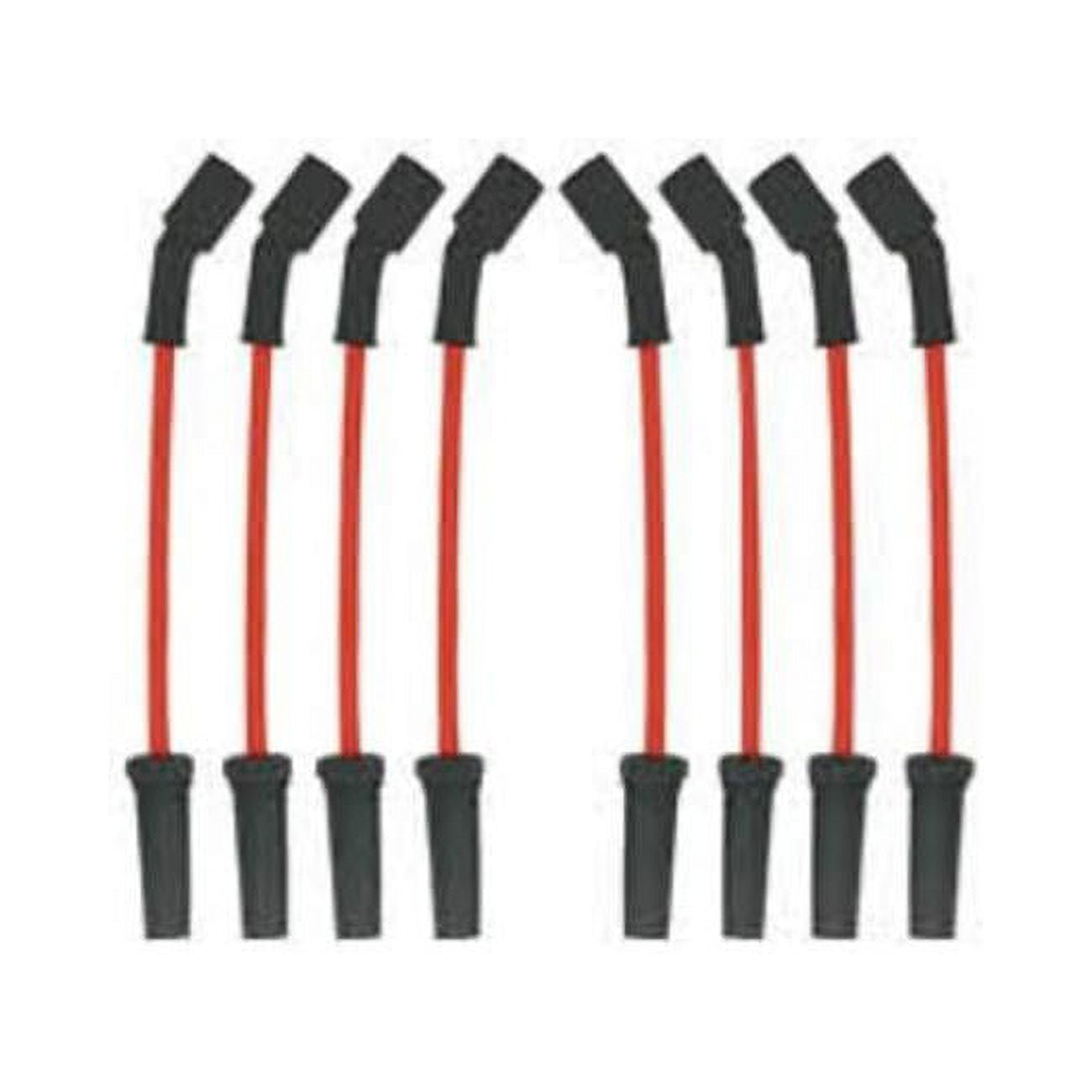 8 mm Streethunder LS & 8 in. Ignition Wires with 180 deg Plug Boots, Blue