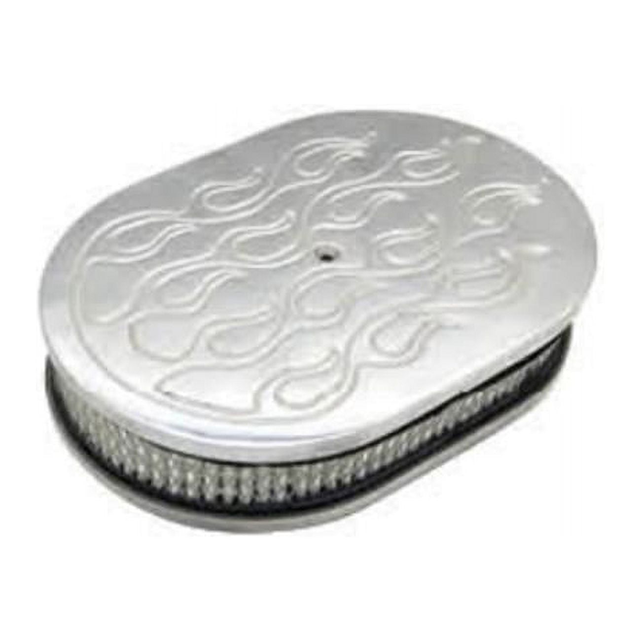 15 x 2 in. Oval Flame Air Cleaner with Element, Black