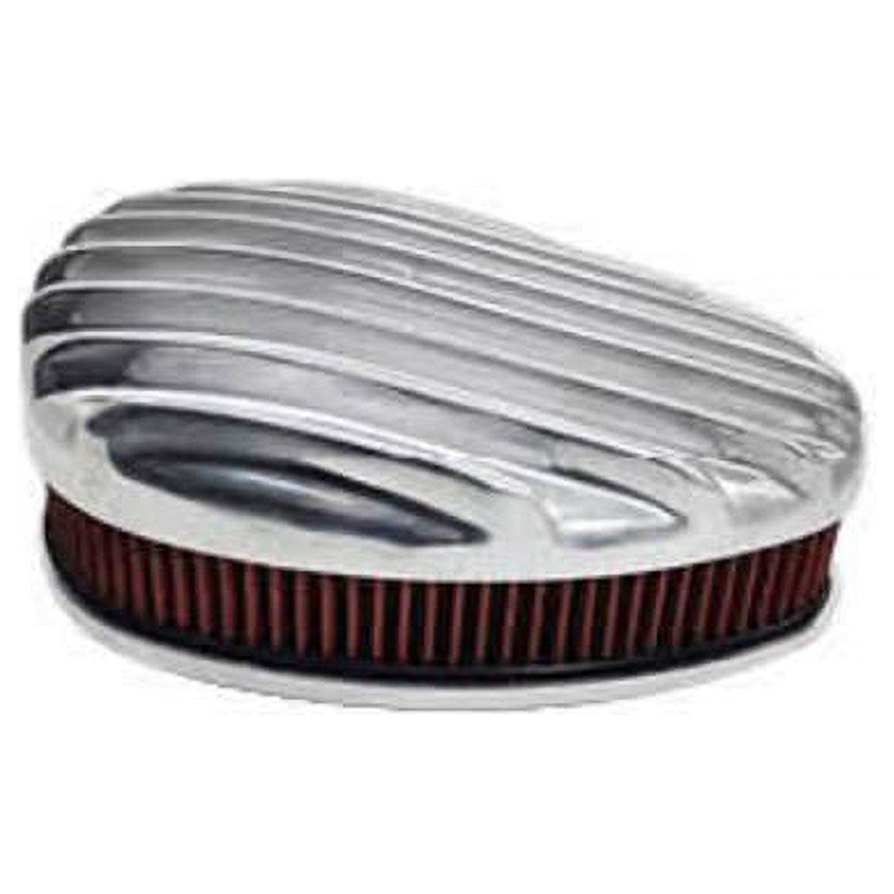 Finned Tear Drop Air Cleaner with Washable Element & Dual Carb, Black