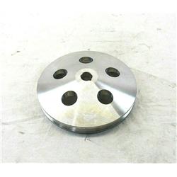 Aluminum Power Steering Pump Pulley with Single Groove, Satin