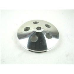 Aluminum Power Steering Pump Pulley with Single Groove, Polished