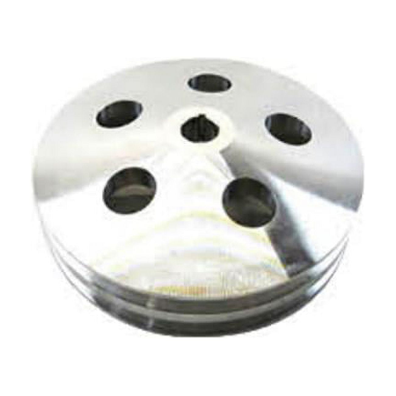 Aluminum Power Steering Pump Pulley with Double Groove, Polished