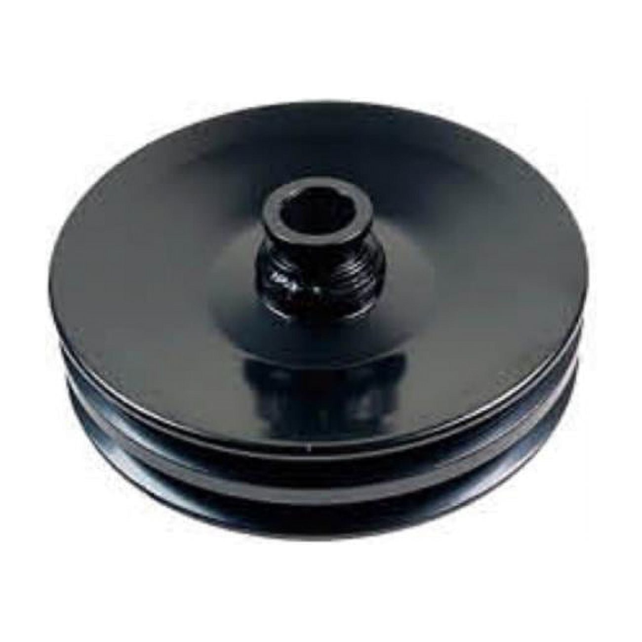 GM Double Groove Power Steering Pump Pulley, Chrome