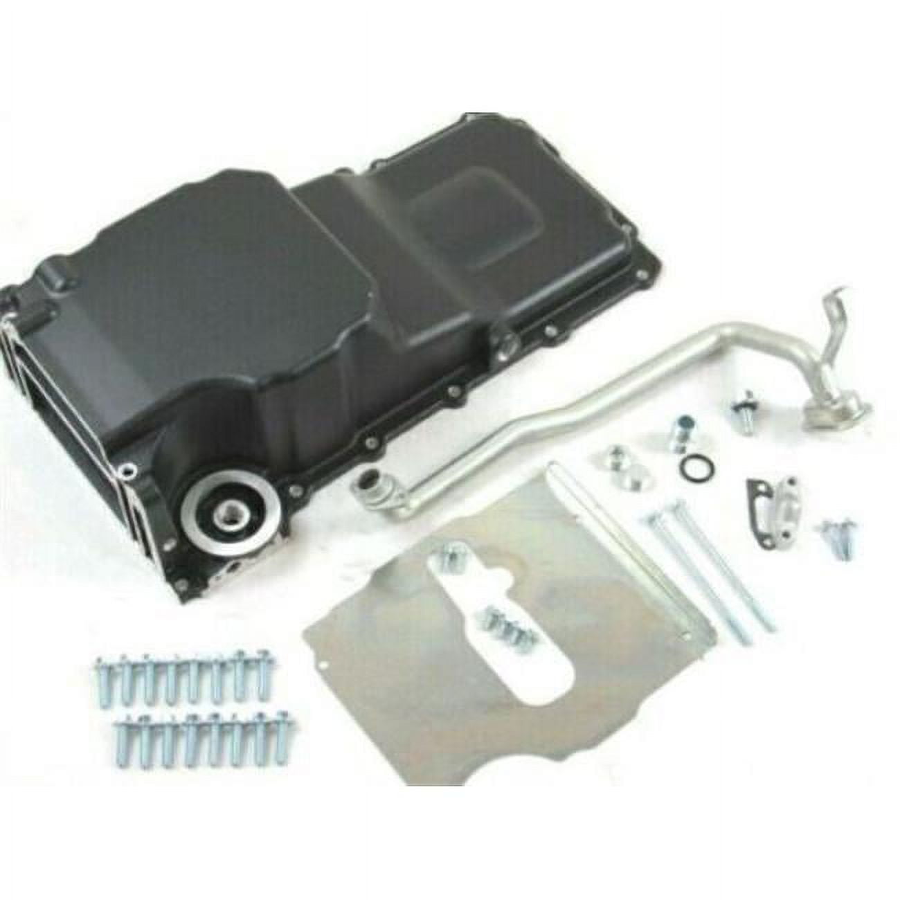 5.9 qt. Aluminum LS Engine Swap Retrofit Oil Pan, Black