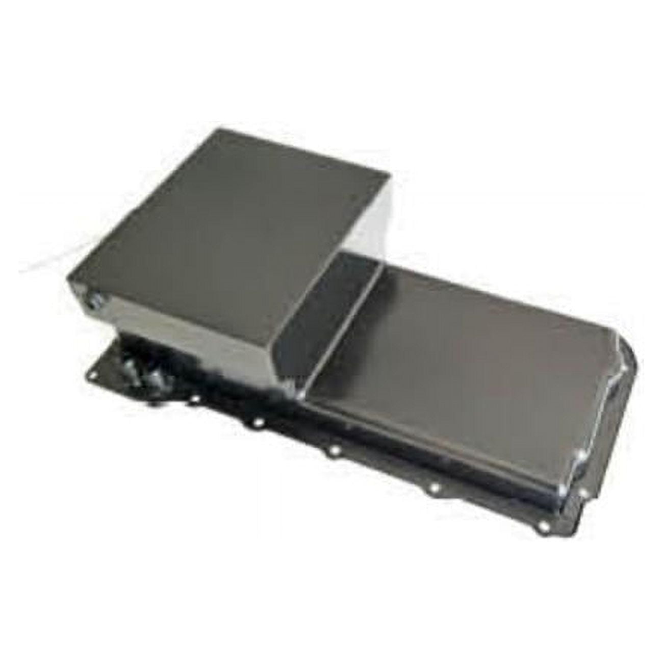7 qt. Steel GM LS Oil Pan with -10 AN Fitting, Black