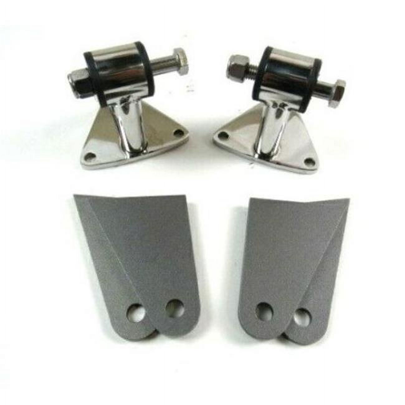SBC & BBC Chevy V8 Engine Weld-In Motor Mount Kit, Stainless Steel