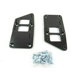 Billet Aluminum LS Swap Conversion Motor Mount Adapter Plates, Black