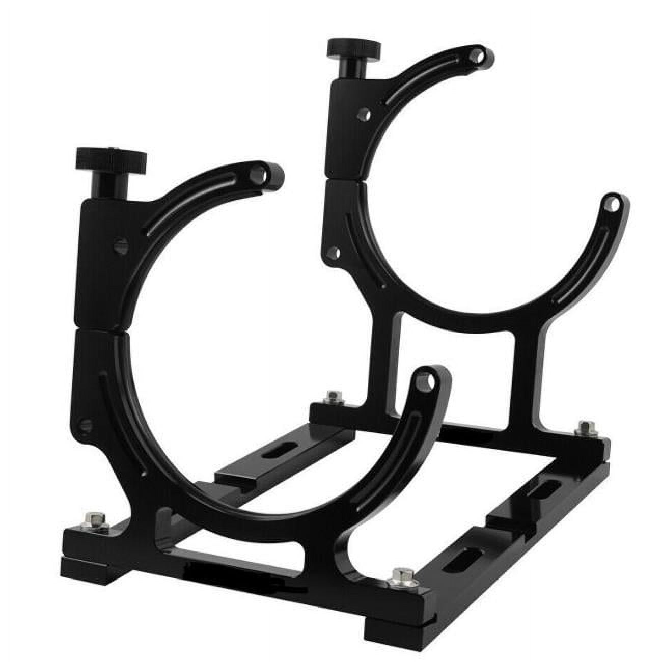 Nitrous Oxide Bottle Bracket Single Bottle, Black Anodized