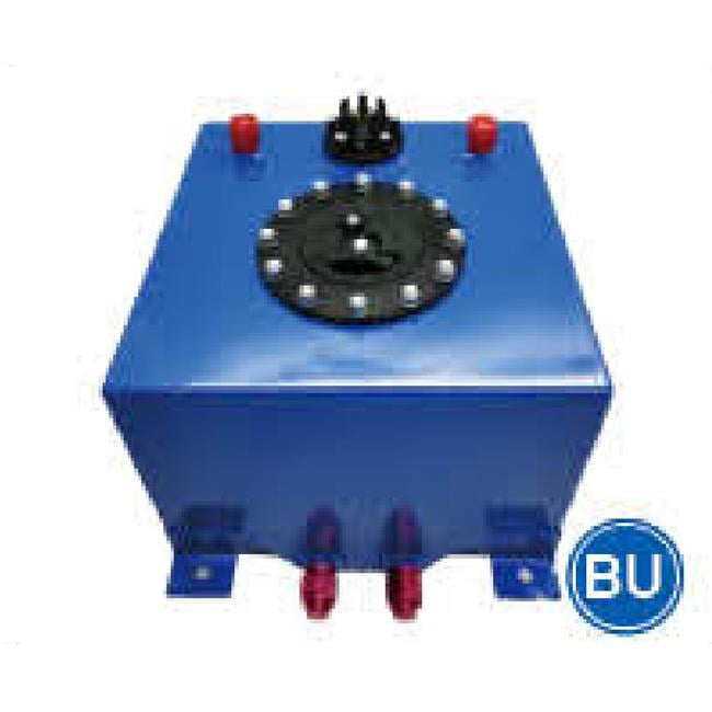 Picture of Bous Performance F51001BU 2.5 gal Blue Aluminium Fuel Cell with Sender&#44; 10 x 8.5 x 8.5 in.