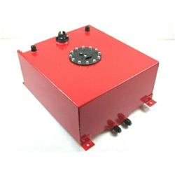 F51006R 15 gal Red Aluminium Fuel Cell with Sender, 9 x 20 x 18 in.