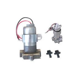 140 GPH Electric Fuel Pump with Black Fitting, Zinc Finished