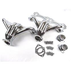 Picture of Bous Performance H60002C Small Block Chevy Block Hugger Headers&#44; Chrome