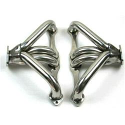 Picture of Bous Performance H60004S Small Block Chevy Hugger Headers for Angle Plug Headers&#44; Stainless