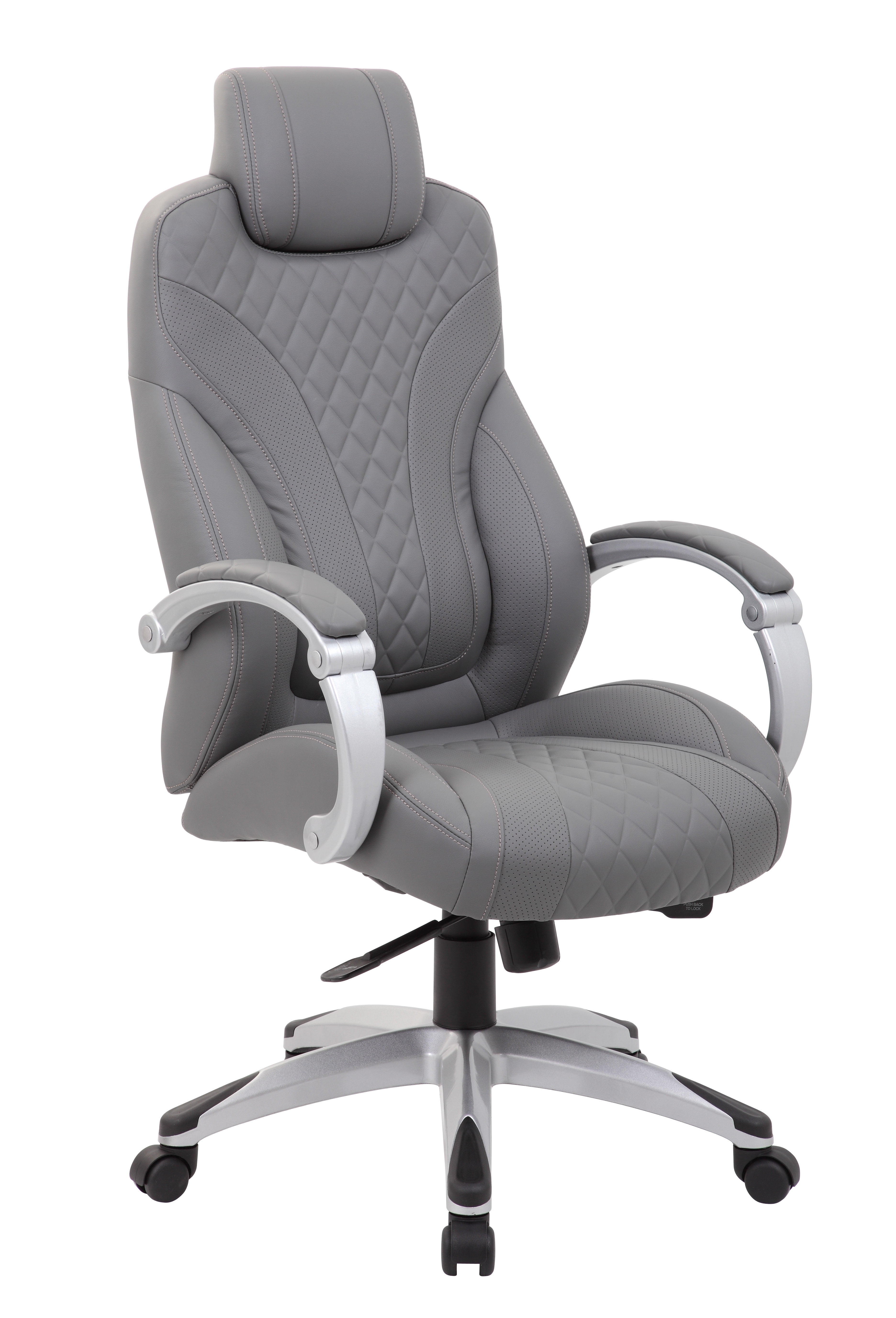Executive Hinged Arm Chair, Grey