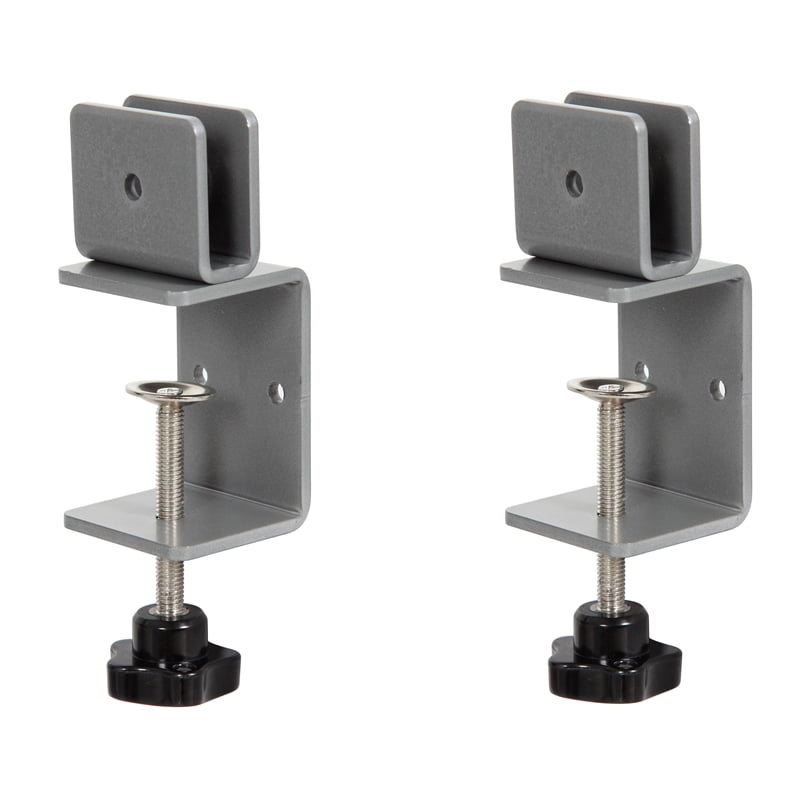 Picture of Boss NP02 2 Carton Bracket & Hardware Desk Clamp Panel for Plexiglass - 2 Pieces