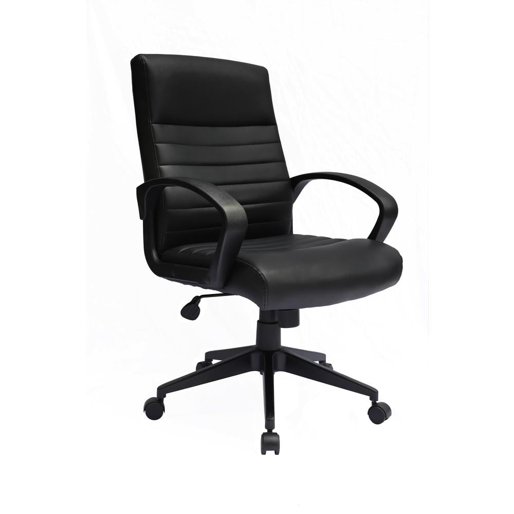 Ribbed Back Task Chair, Black