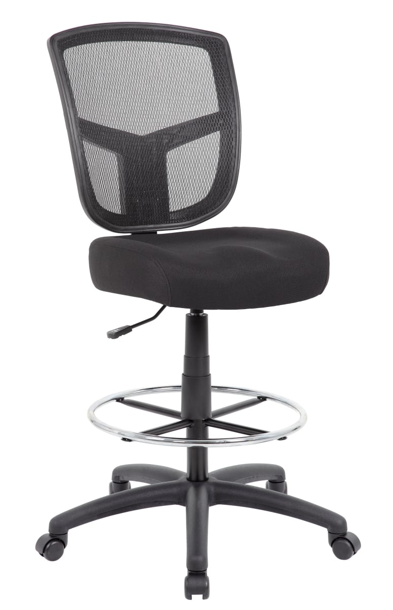 Contract Grade Mesh Back Drafting Stool - Armless