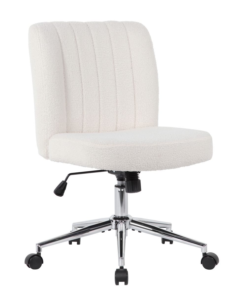 Picture of Boss B4035C-BCRM 33.5 x 25 x 27.5 in. Boucle Task Chair&#44; Cream