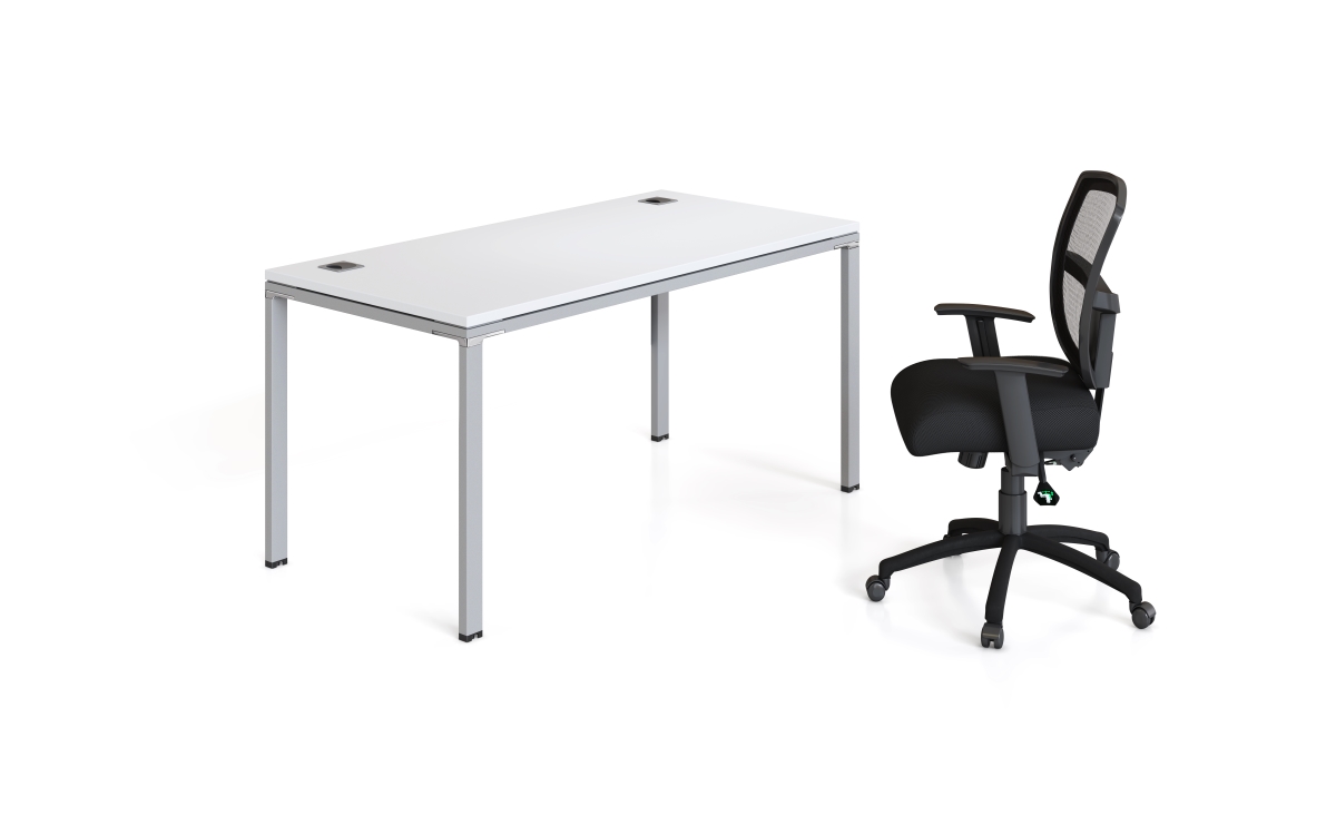 Single Desk - Driftwood - 30 x 66 x 29.5 in. - Durable & Stylish Design